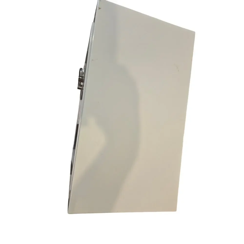 Wall Mounted Steel AED Storage Cabinet White Defibrillator Box Case - No Key